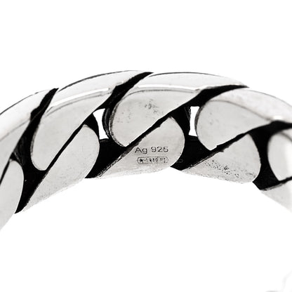 Gucci Sterling Silver Interlocking G Chainlink Band Ring 54 7 5 of 6