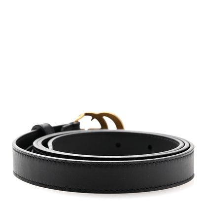 Gucci Calfskin Double G 20mm Belt 95 38 Black 2 of 5