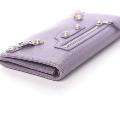 Balenciaga Agneau Giant 12 Silver Hardware Money Wallet Glycine 8 of 11