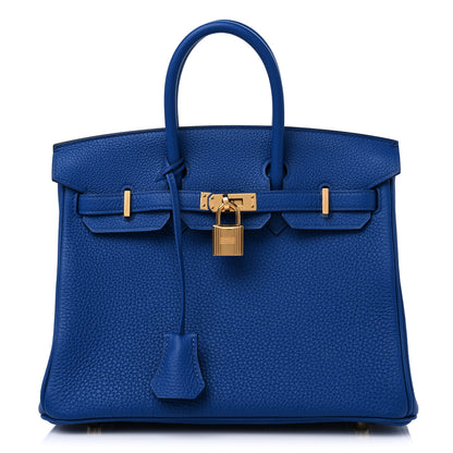 Hermes Togo Birkin 25 Bleu France 1 of 11