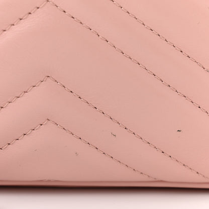 Gucci Calfskin Matelasse Small GG Marmont Chain Shoulder Bag Perfect Pink 12 of 13