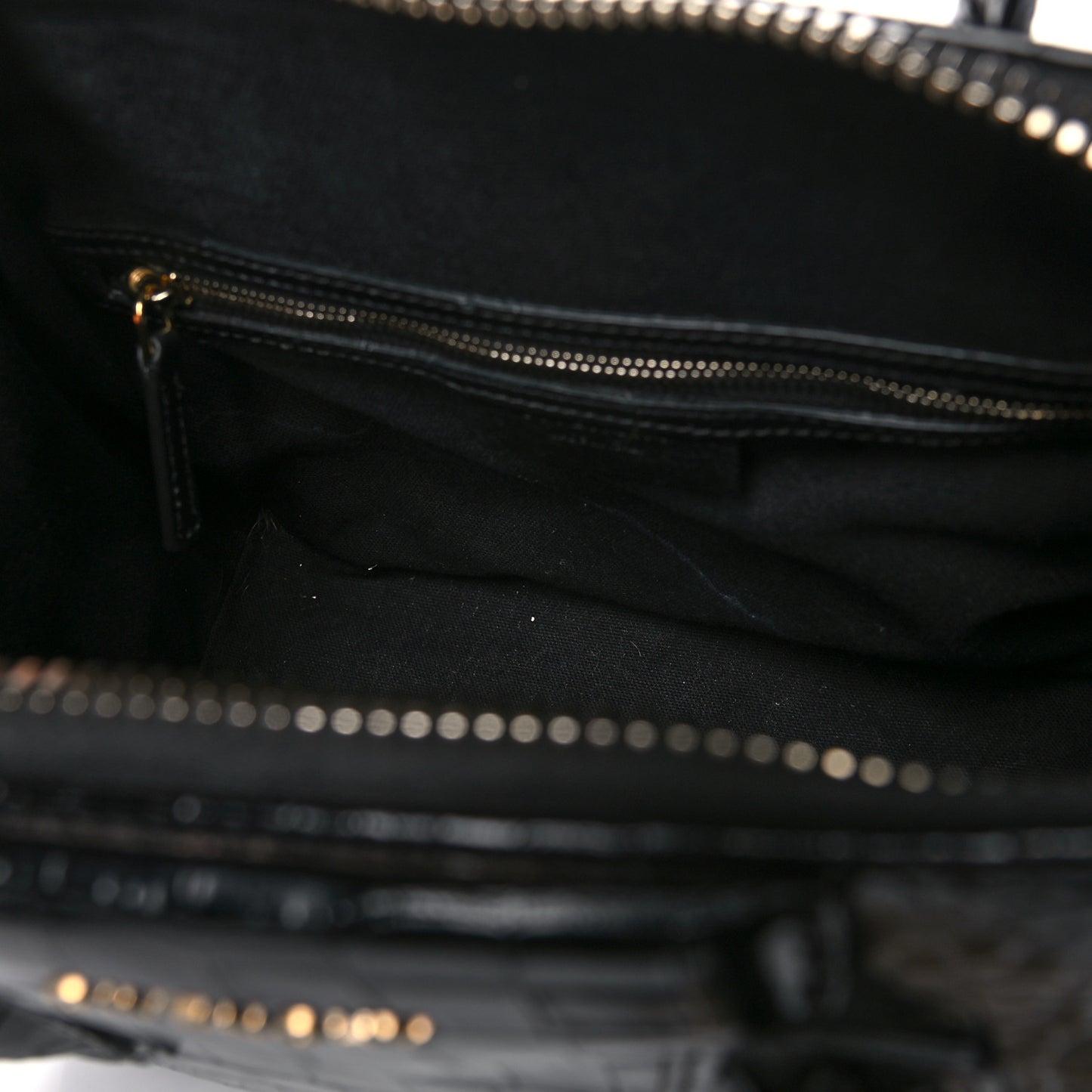 Calfskin Crocodile Embossed Small Antigona Black