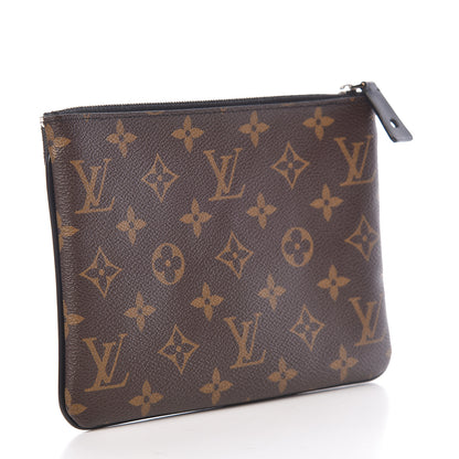 Louis Vuitton Monogram Stripes Pochette Plate PM 3 of 8