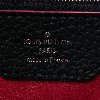 Louis Vuitton Taurillon Capucines MM Cobalt Fuchsia 6 of 9