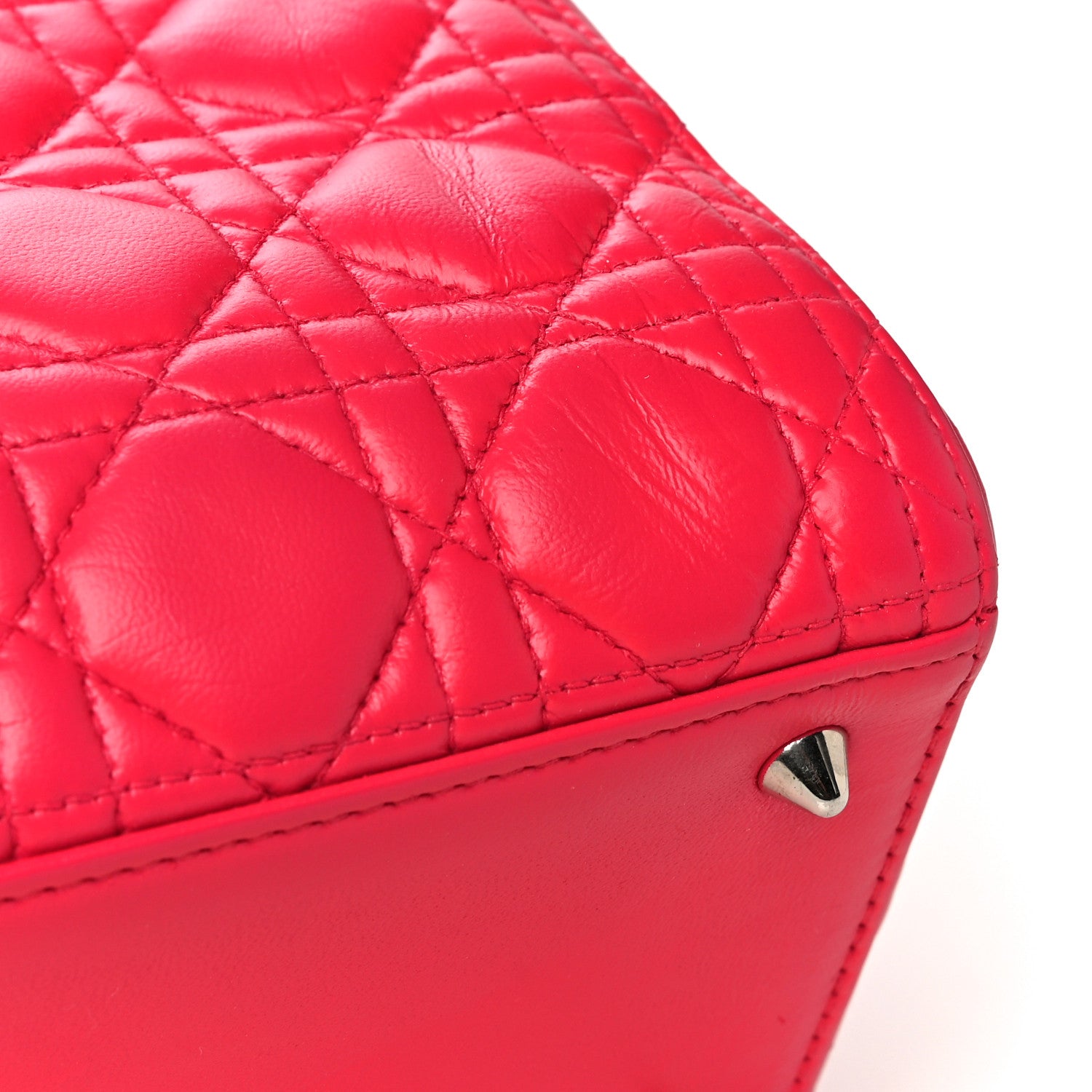 Christian Dior Lambskin Cannage Medium Lady Dior Pink 20 of 25