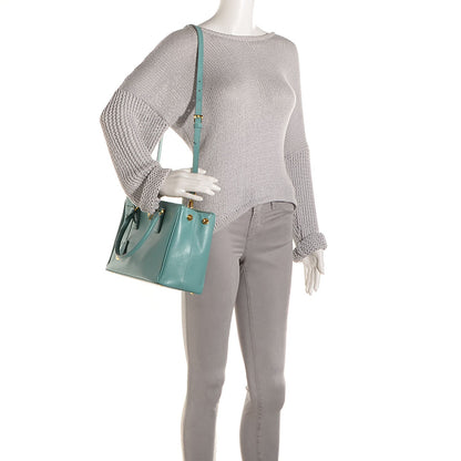 Prada Saffiano Lux Small Double Zip Tote Anice 2 of 12