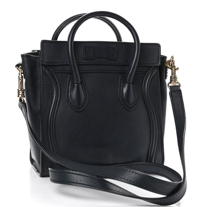 Celine Smooth Calfskin Nano Luggage Ink 2 of 4