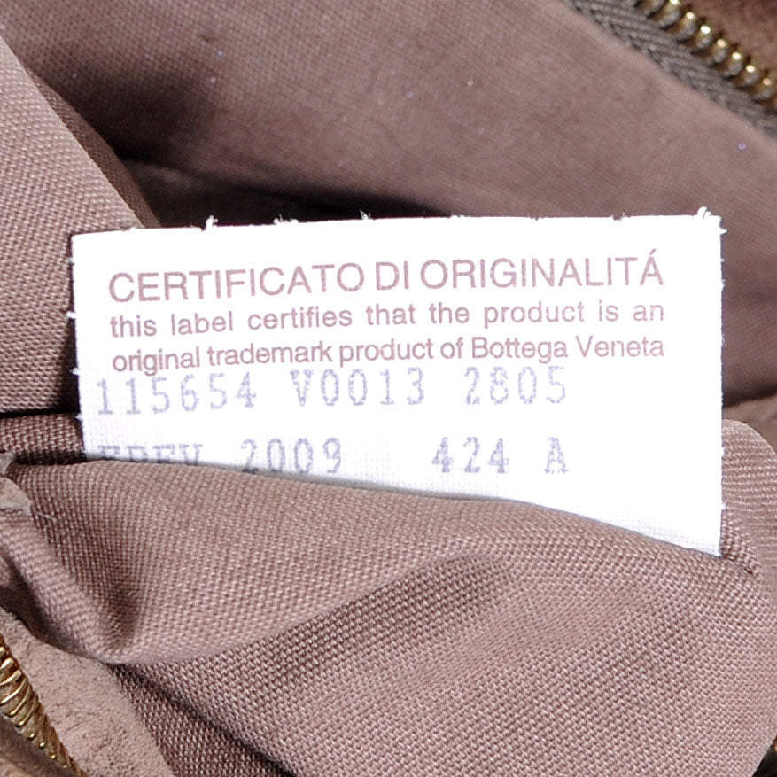 Nappa Intrecciato Large Veneta Hobo Ebano