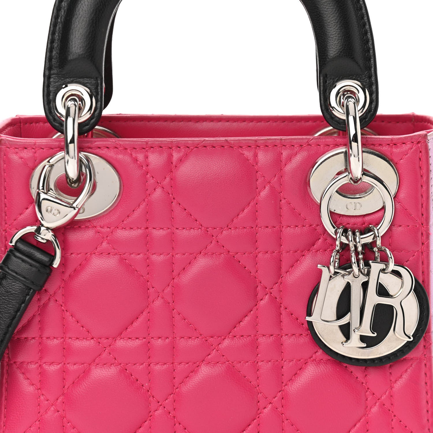Christian Dior Lambskin Cannage Mini Lady Dior Multicolor 10 of 10