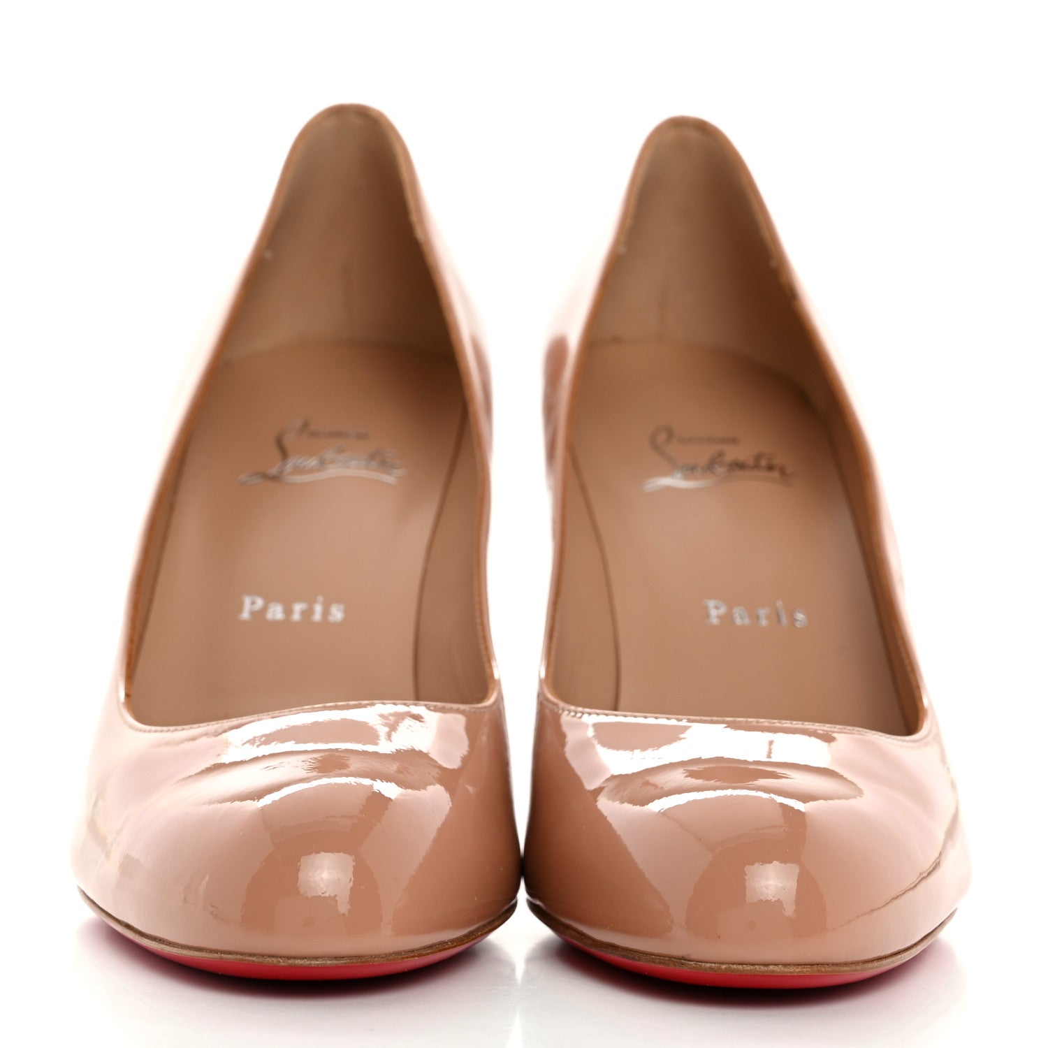 Christian Louboutin Patent Simple 85 Pumps 39.5 Nude 2 of 7