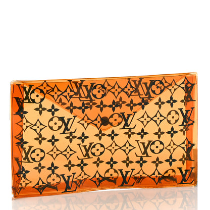 Louis Vuitton PVC Monogram Printed Envelope Pouch Orange 3 of 8