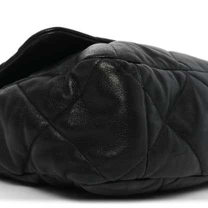 Chanel Lambskin Quilted Maxi Chanel 19 Flap Black 9 of 10
