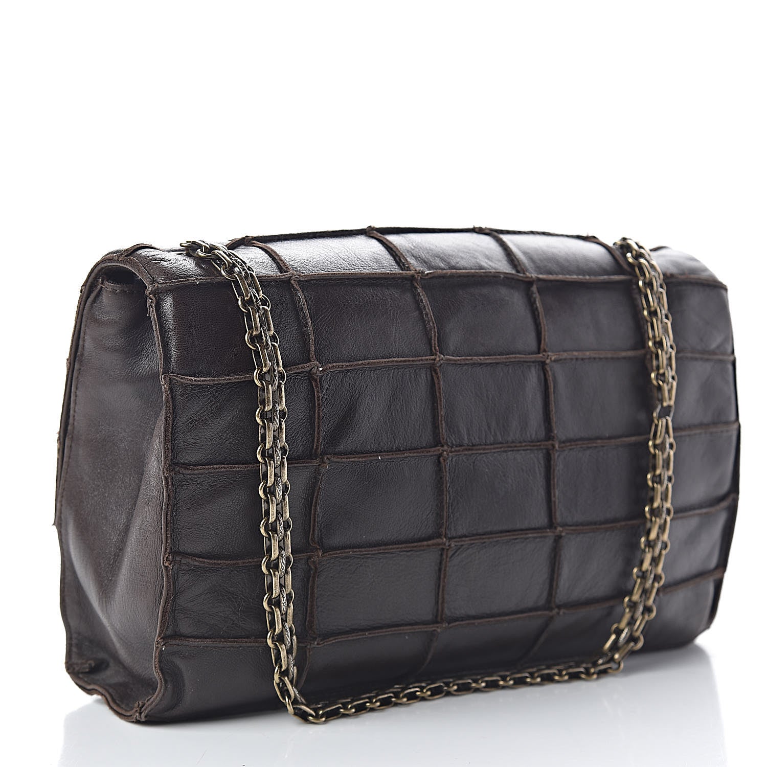 Chanel Lambskin Medium Patchwork Mademoiselle Single Flap Brown 3 of 11