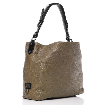 Louis Vuitton Monogram Lambskin Antheia Hobo PM Olive 3 of 8