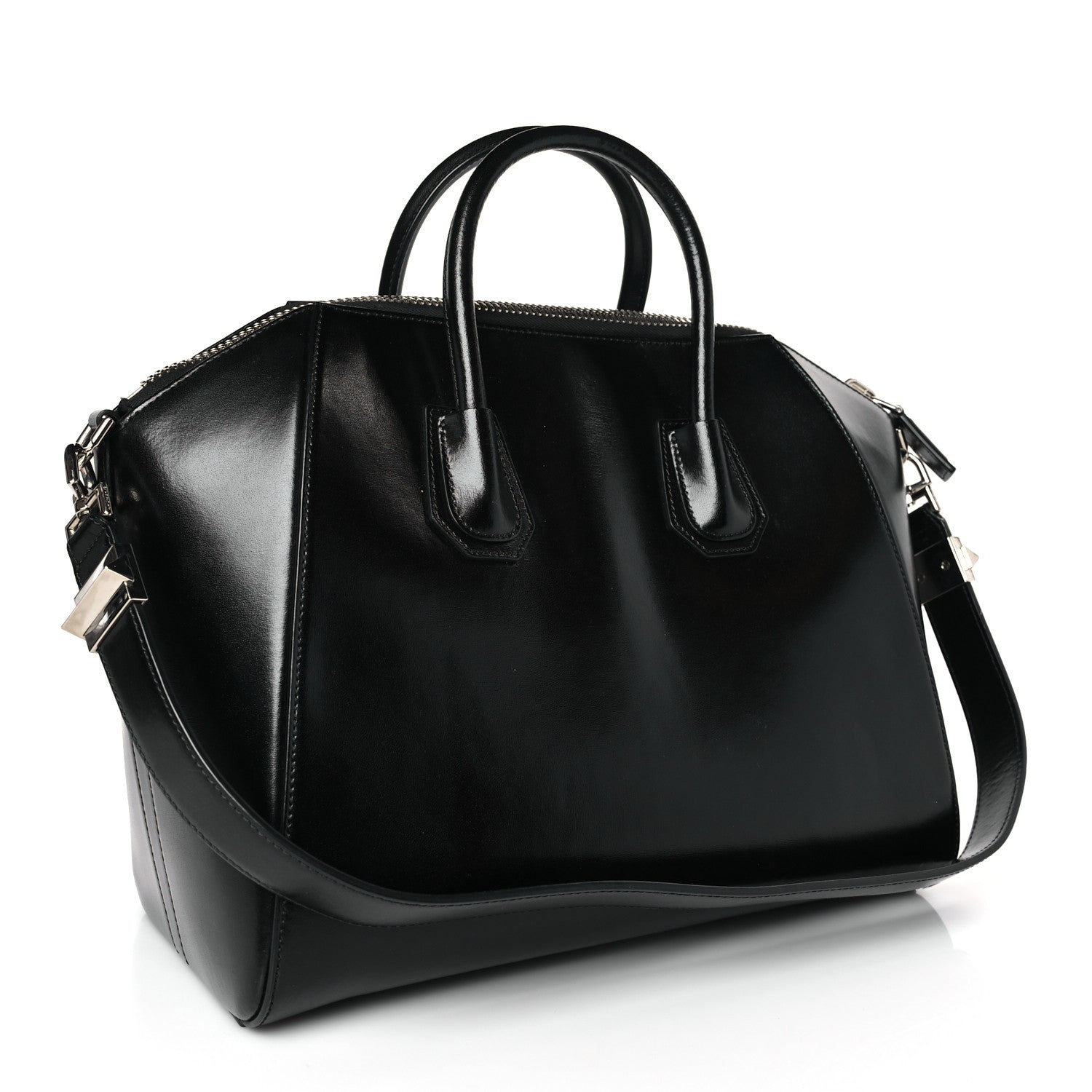 Givenchy Shiny Lord Calfskin Medium Antigona Black 3 of 9