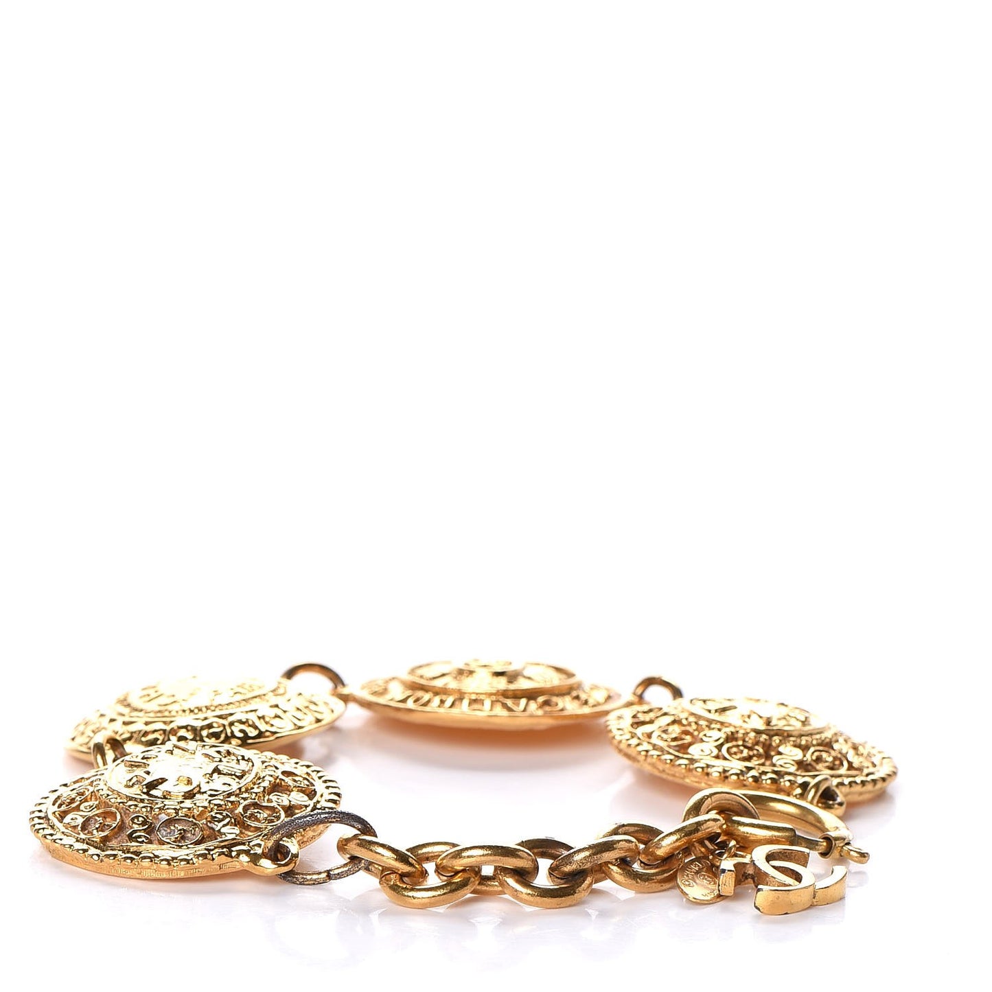 CC Medallion Bracelet Gold