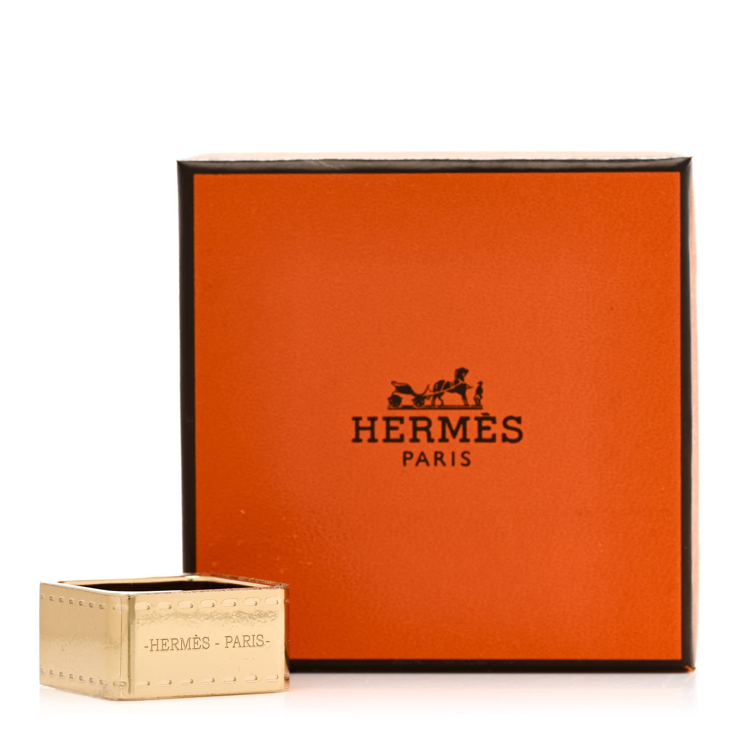 Hermes Permabrass Bolduc Scarf Ring 4 of 4