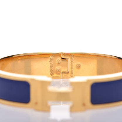 Hermes Narrow Enamel Clic Clac H Bracelet PM Bleu Royal 4 of 6