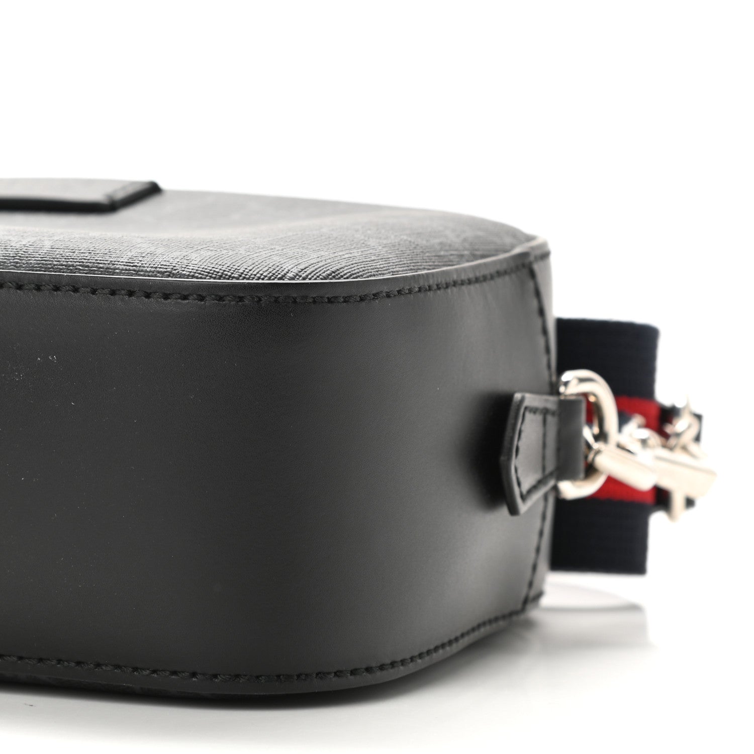 Gucci GG Supreme Monogram Web Shoulder Bag Black Grey 10 of 10