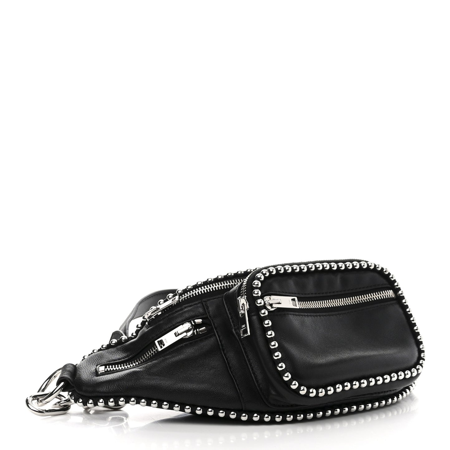 Lambskin Attica Studded Belt Bag Black