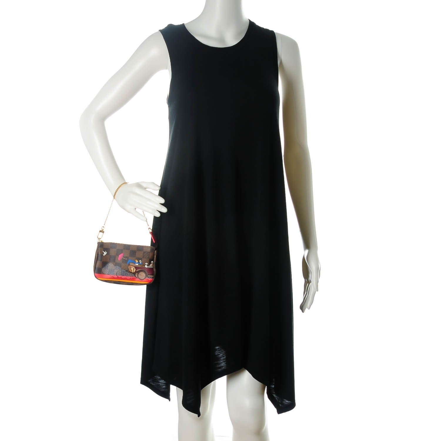 Louis Vuitton Damier Ebene 2015 Christmas Animation Mini Pochette Accessories 2 of 7