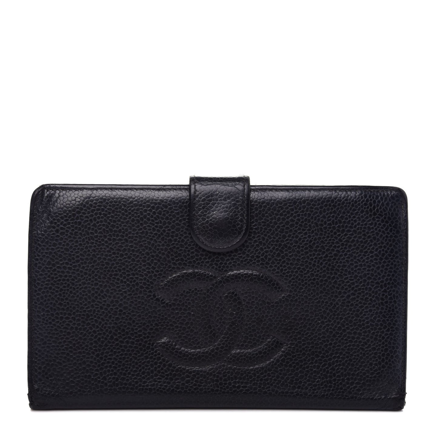 Caviar Timeless CC French Wallet Black