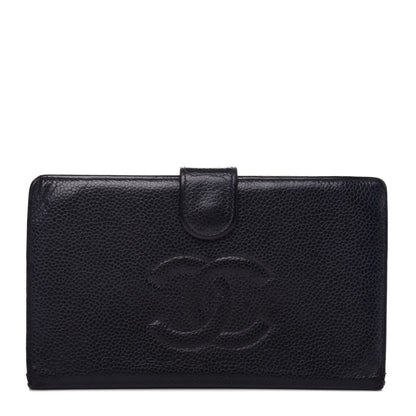Chanel Caviar Timeless CC French Wallet Black 1 of 10