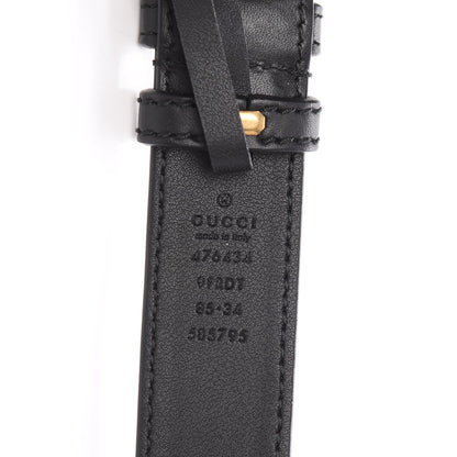 Gucci Velvet Matelasse GG Marmont Belt Bag 85 34 Black 8 of 13