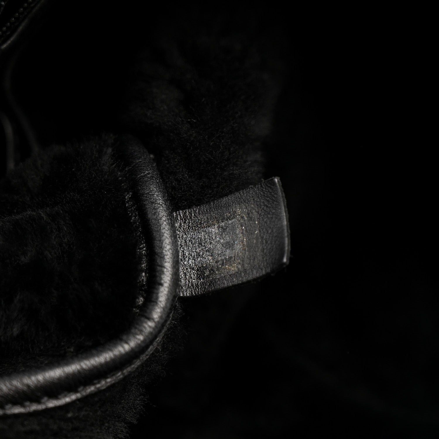 Chanel Suede Sparkling Winter Messenger Black 8 of 14