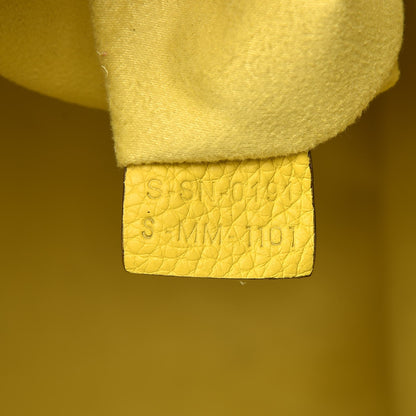 Celine Drummed Calfskin Mini Luggage Citron 7 of 26