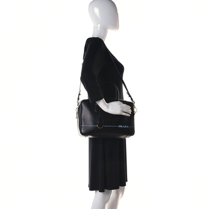 Prada City Calf Mirage Bauletto Black 2 of 23