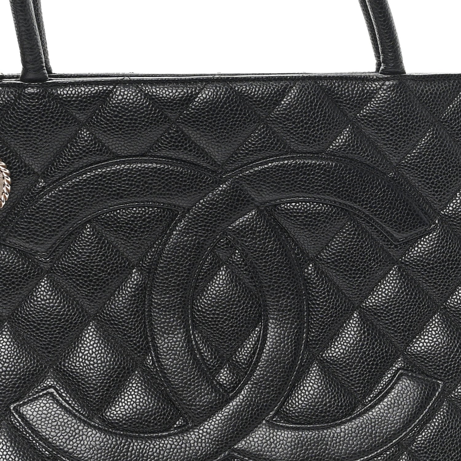 Chanel Caviar Quilted Medallion Tote Black 8 of 13