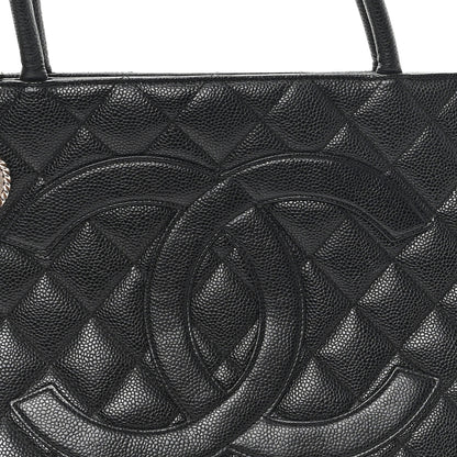 Chanel Caviar Quilted Medallion Tote Black 8 of 13