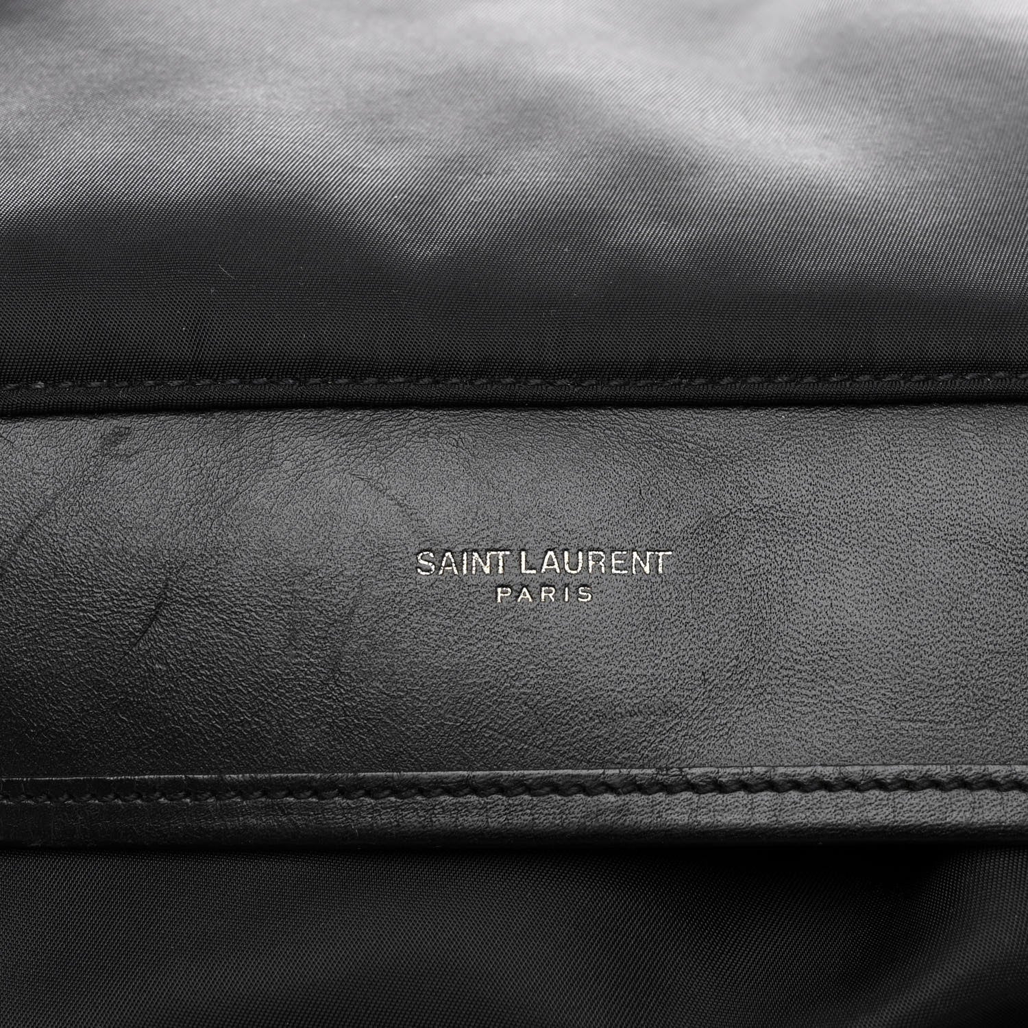 Saint Laurent Nylon City Fold Up Backpack Black 10 of 11