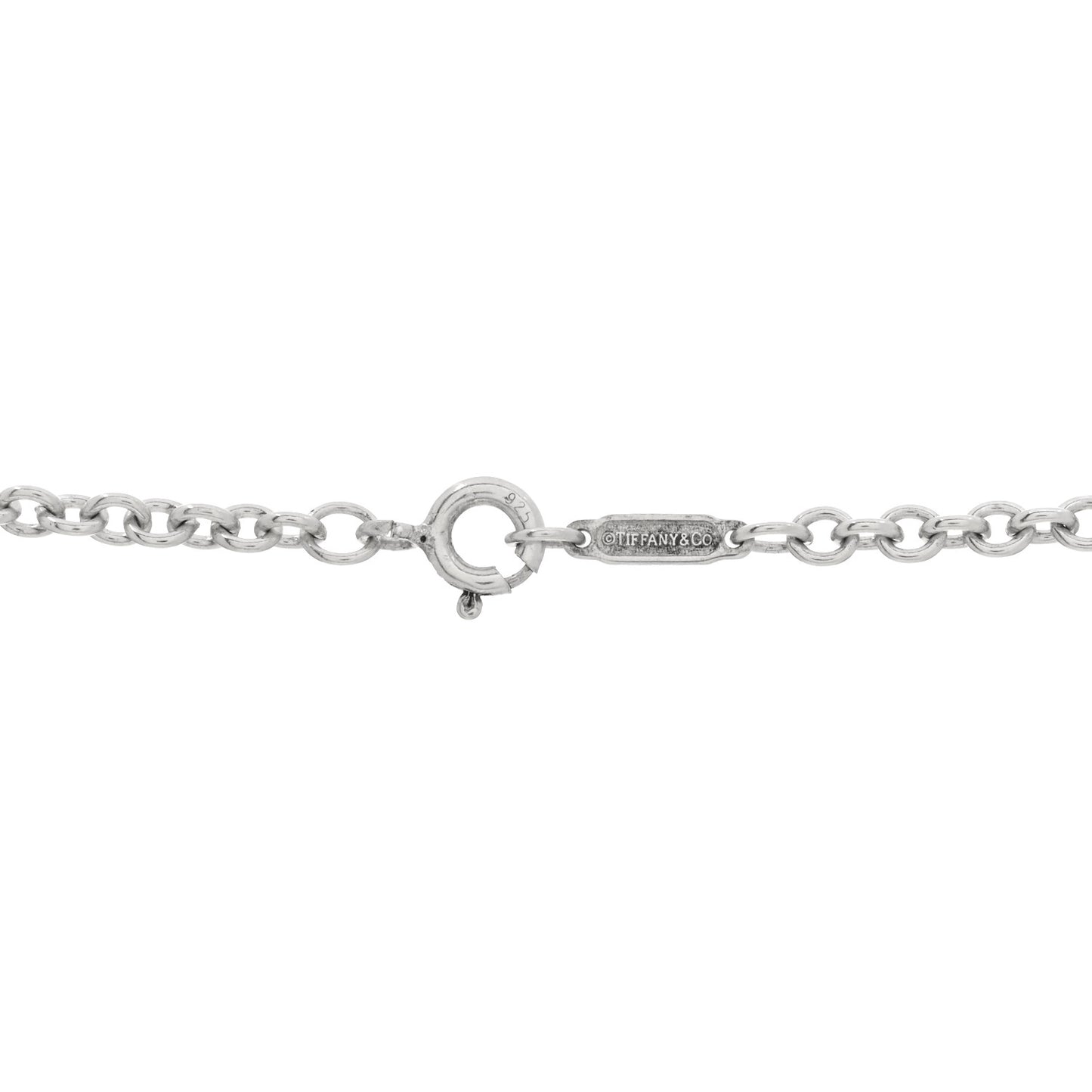Sterling Silver Long Return to Tiffany Heart Pendant Necklace
