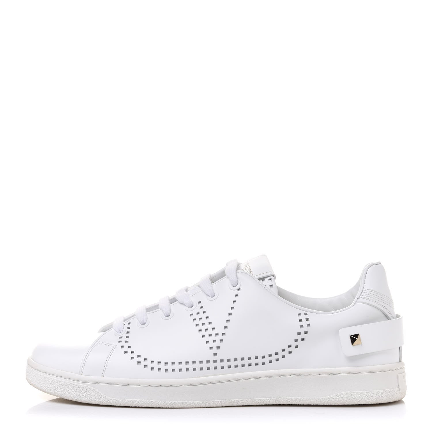 Valentino Garavani Calfskin Womens Backnet Sneakers 40.5 White 1 of 12