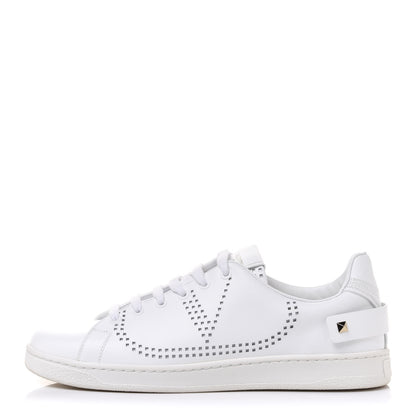 Valentino Garavani Calfskin Womens Backnet Sneakers 40.5 White 1 of 12