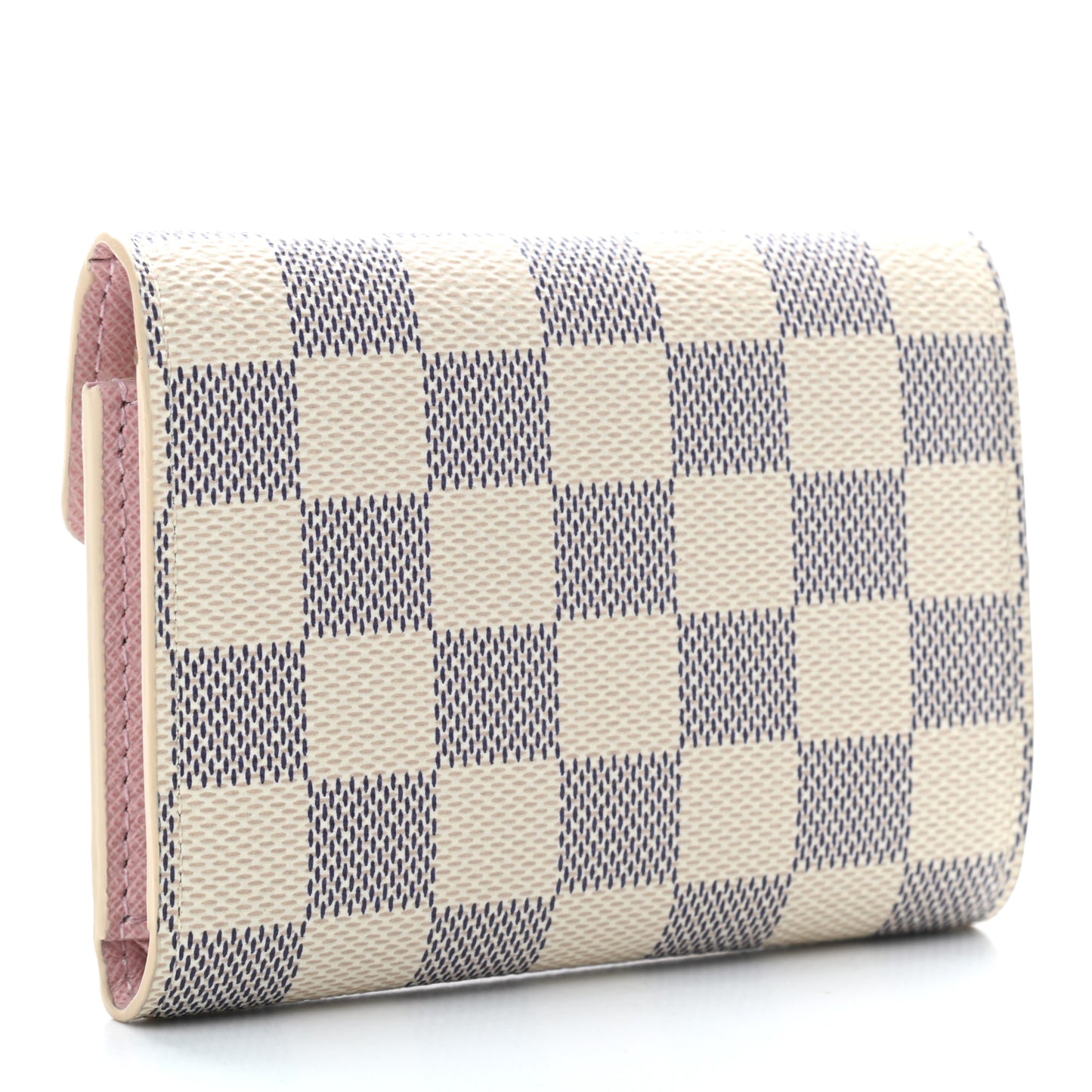 Damier Azur Victorine Wallet Rose Ballerine