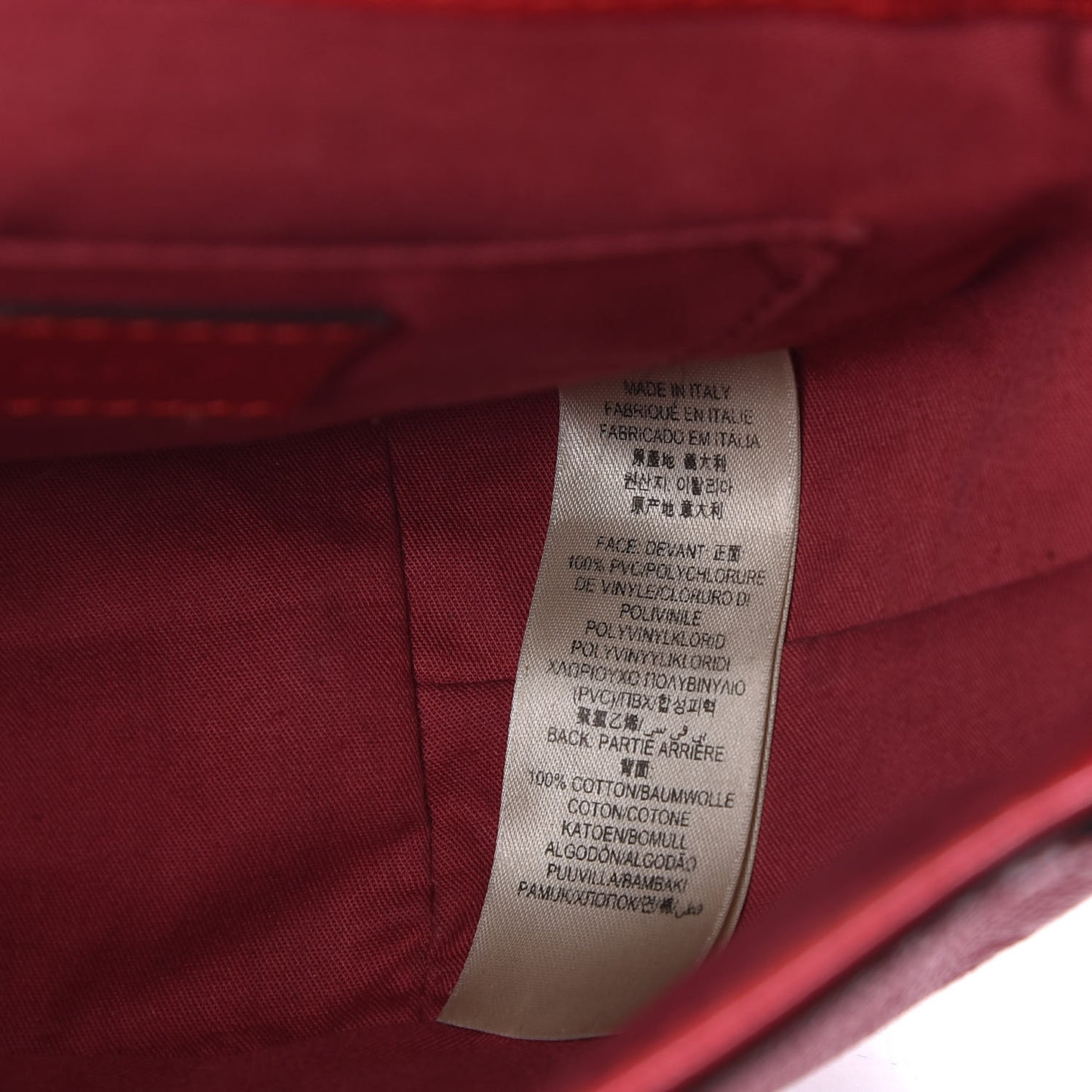 Patent Calfskin Haymarket Check Maydown Crossbody Bag Red