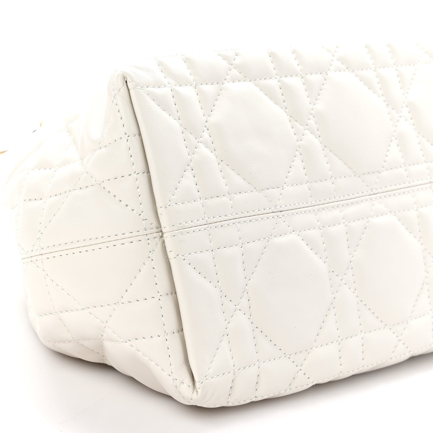 Christian Dior Calfskin Macrocannage Small Toujours White 10 of 11