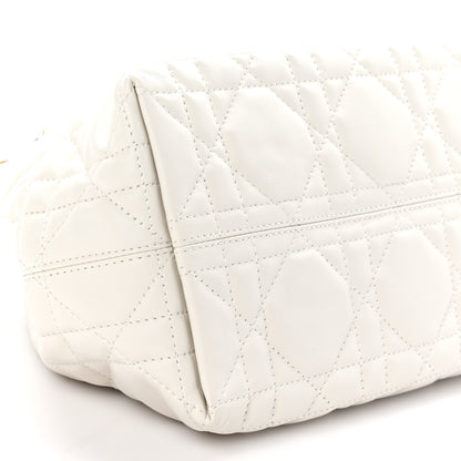 Christian Dior Calfskin Macrocannage Small Toujours White 10 of 11