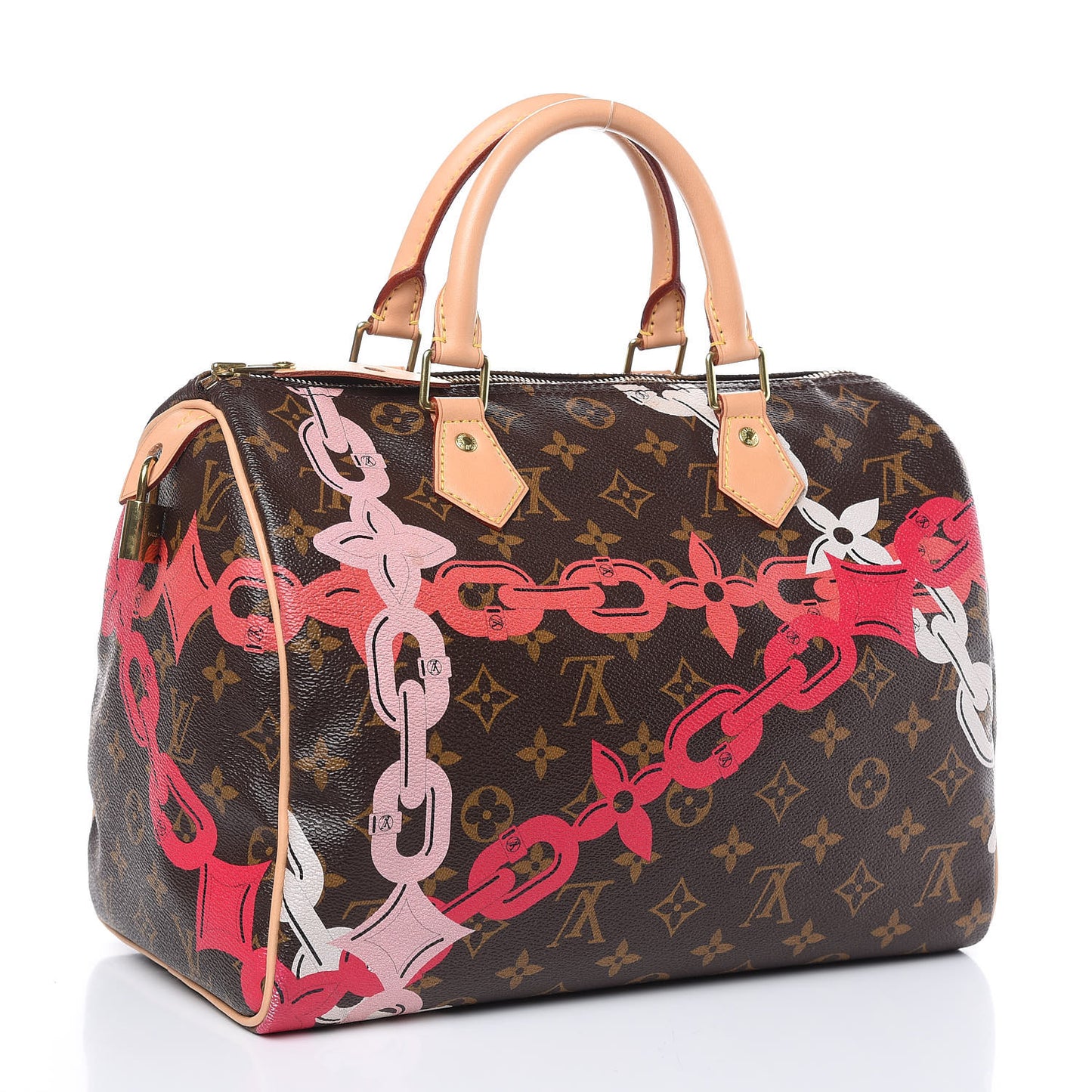 Monogram Bay Speedy 30 Rose Ballerine Poppy