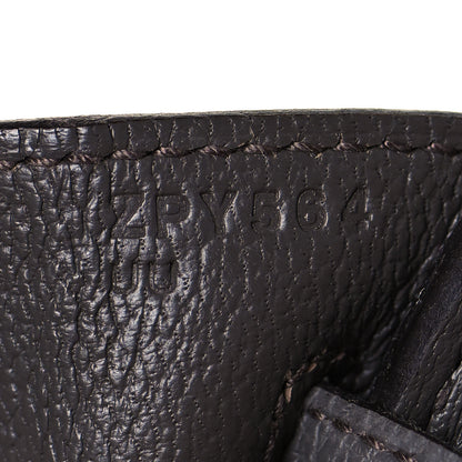 Hermes Togo Birkin 25 Etain 28 of 34