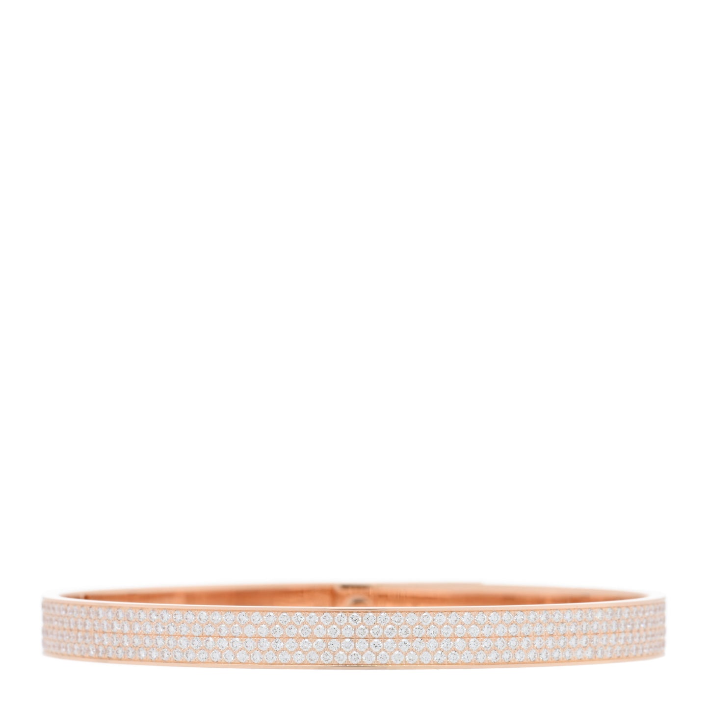 18K Rose Gold Diamond PM Kelly Full Pave Bracelet SH