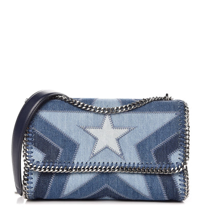Stella McCartney Eco Denim Star Quilted Crossbody Blue 1 of 7
