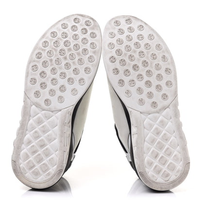 Chanel Lycra Womens CC Sneakers 40 Black White 5 of 11