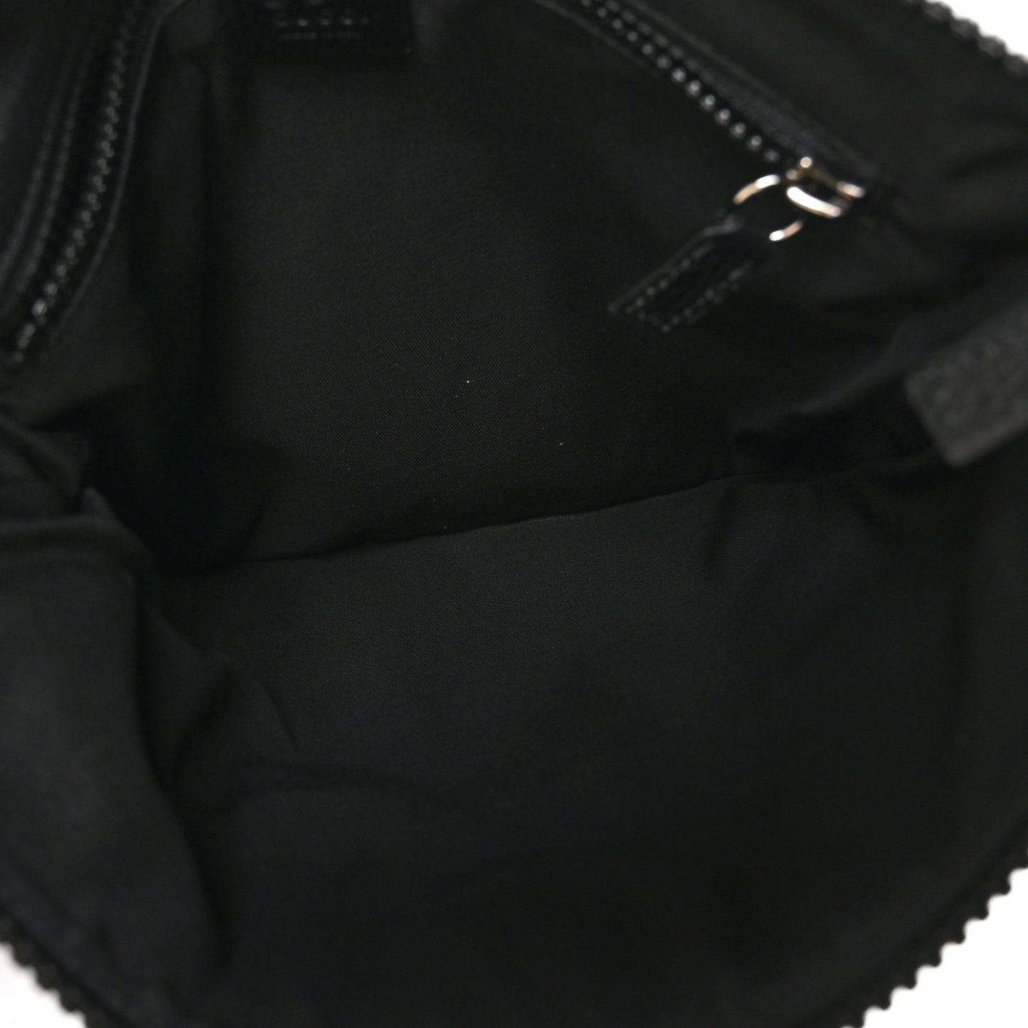 Nylon Monogram Small Flat Messenger Bag Black