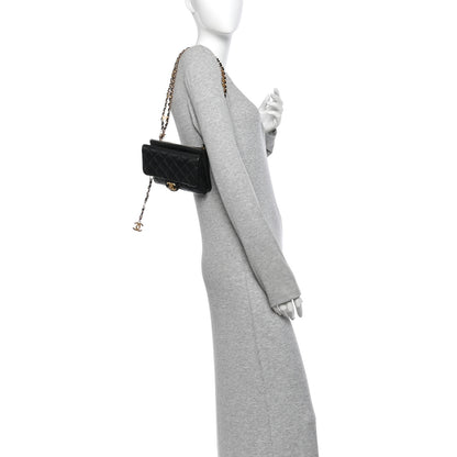 Chanel Shiny Caviar Pick Me Up Flap Belt Bag Black 2 of 10