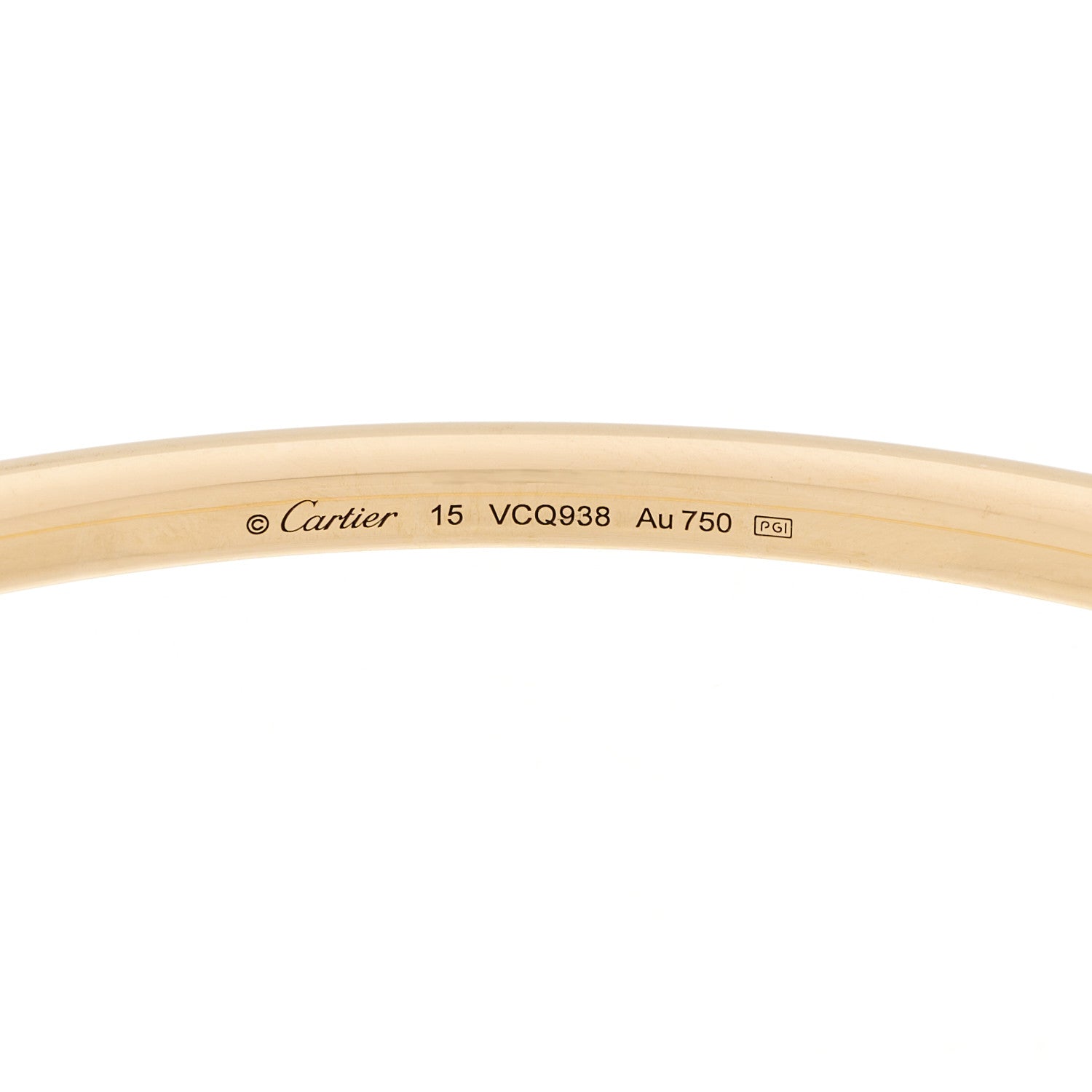 Cartier 18K Yellow Gold Diamond Etincelle de Cartier Bangle Bracelet 15 4 of 5