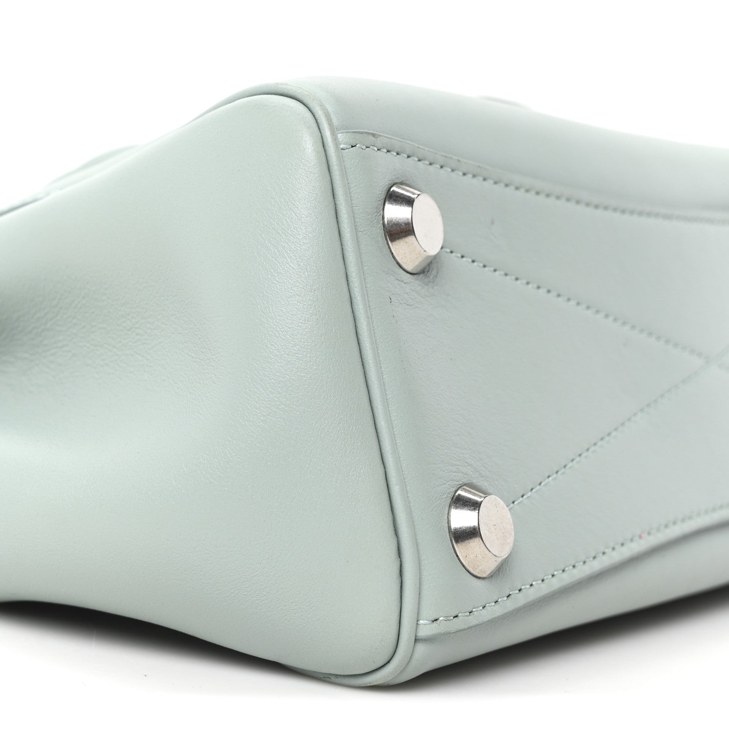 Balenciaga Smooth Calfskin Mini Bel Air Carry All Bag Mineral Green 8 of 9